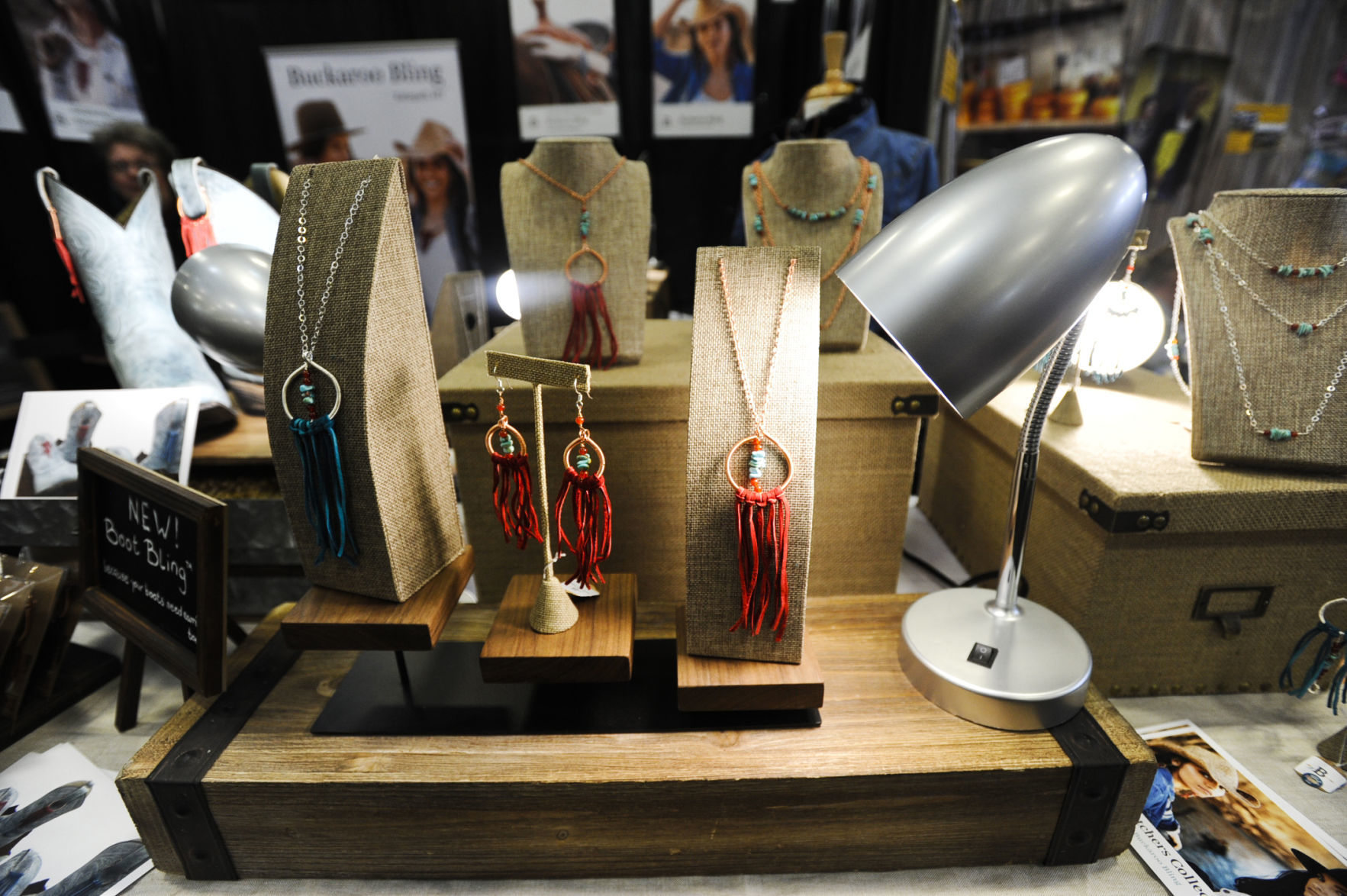 Jewelry made by Jelena Louie of Buckaroo Bling